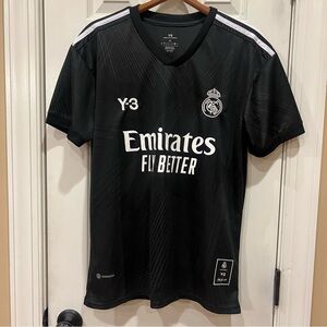 Adidas Real Madrid Y-3 120th Anniversary Jersey Black Size M #20 Yohji Yamamoto